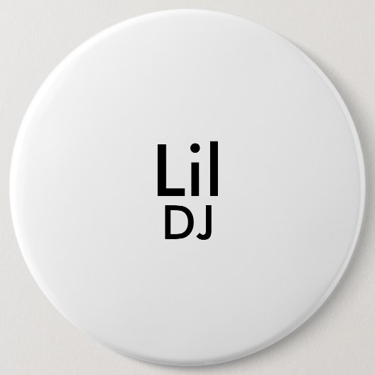 lil dj's botton ronde button 6,0 cm (Voorkant)