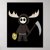 Lil Doom Moose - Funny Reaper Cartoon  Poster (Voorkant)