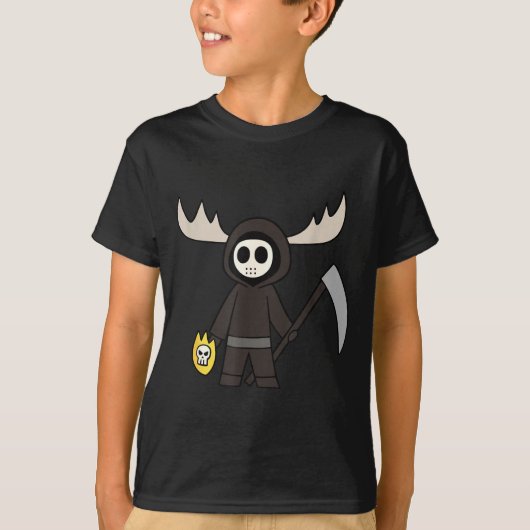 Lil Doom Moose - Funny Reaper Cartoon  T-shirt (Voorkant)