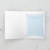 Lil' Dove Baptism uitnodiging (Boy) (Binnen)