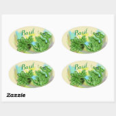 lil 'Dragon kruid sticker labels ~ Basil (Vel)