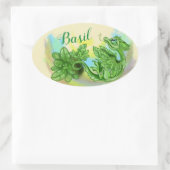 lil 'Dragon kruid sticker labels ~ Basil (Tas)