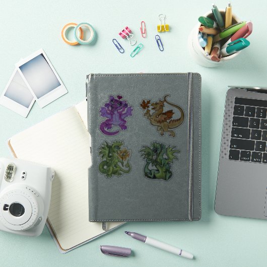 Lil Dragons Schattige Baby Dragon design Sticker (iPad Cover)