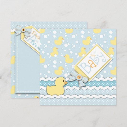 Lil’ Ducking Card Square Kaart (Voorkant / Achterkant)