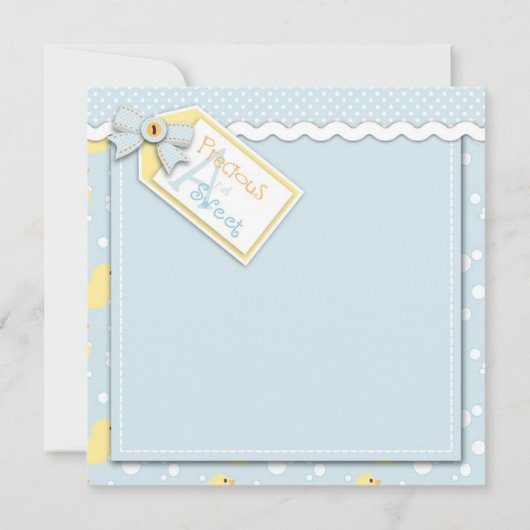 Lil’ Ducking Card Square Kaart (Achterkant)