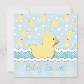 Lil' Ducking Invitation Square 2 Kaart (Voorkant)