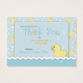 Lil' Duckling TY Gift Label Visitekaartje (Achterkant)