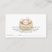 Lil Dumpling Baby shower raden hoeveel Snoep Informatiekaartje (Voorkant)
