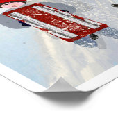 Lil & Ed leuk in de sneeuw LeeMarie's Drawing Poster (Hoek)