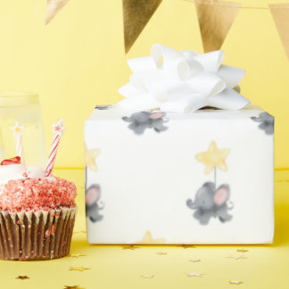 Lil' Elephant-Star Wrapping Paper Cadeaupapier