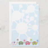 Lil' Elephants Stationery Briefpapier (Voorkant / Achterkant)