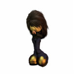 Lil Emo Girl Sculpture Staand Fotobeeldje<br><div class="desc">Je eigen Darkley,  het lil emo meisje uit de geanimeerde serie.</div>