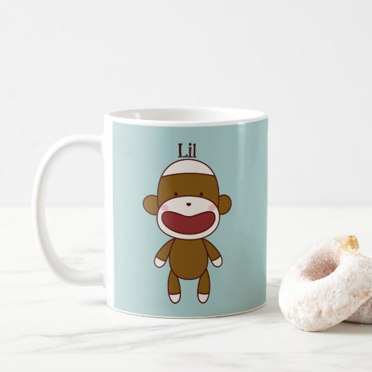 Lil en Kona de sokkenapen Koffiemok (Met donut)