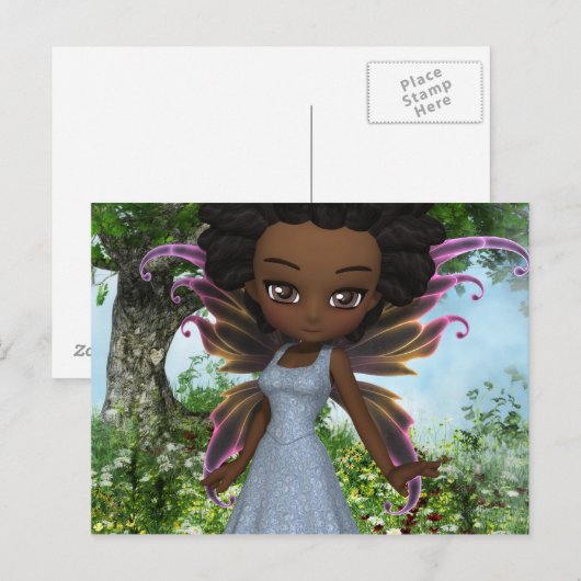 Lil Fairy Princess Briefkaart (Voorkant / Achterkant)