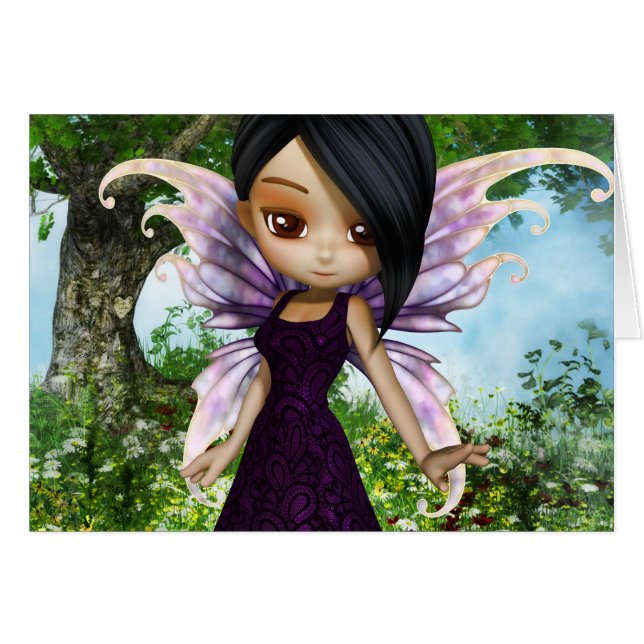 Lil Fairy Princess Card (Voorkant Horizontaal)
