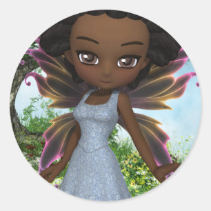 Lil Fairy Princess Ronde Sticker