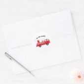 Lil Fire Fighter Ronde Sticker (Envelop)