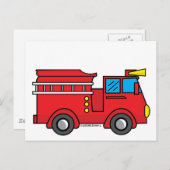 Lil Fire Truck Briefkaart (Voorkant / Achterkant)