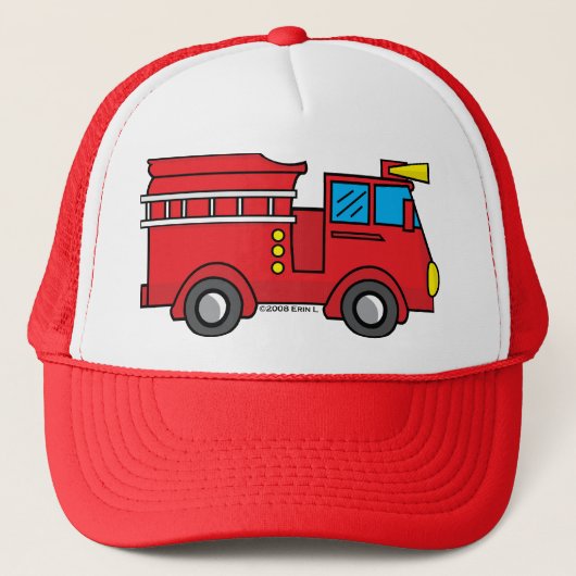Lil Fire Truck Trucker Pet (Voorkant)