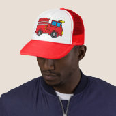 Lil Fire Truck Trucker Pet (In situ)