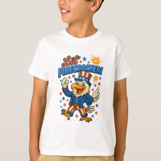 Lil' Firecracker Klassieke Vrijheid Adelaar  T-shirt