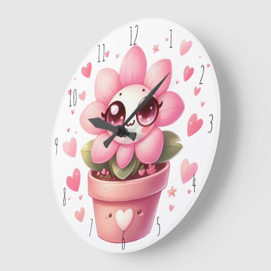 Lil' Flower Wall Clock Grote Klok (Hoek)