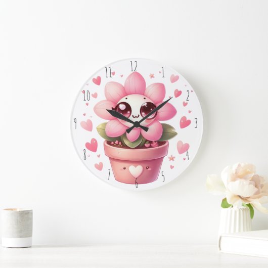 Lil' Flower Wall Clock Grote Klok (Huis)