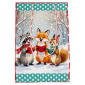 Lil Forest Dieren zingen kerstliederen Medium Cadeauzakje (Achterkant)