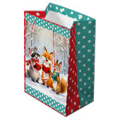 Lil Forest Dieren zingen kerstliederen Medium Cadeauzakje (Achterkant Gekanteld)