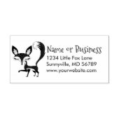 Lil Fox gepersonaliseerde retour adres stempel (Afrduk)