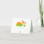 Lil Foxie Cub - Aangepaste creditcard - Bedankt (Achterkant)