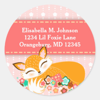 Lil Foxie Cub - Aangepaste retour adres Stickers