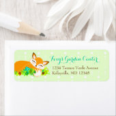 Lil Foxie Cub - Aangepaste retour adreslabels Etiket (Insitu)