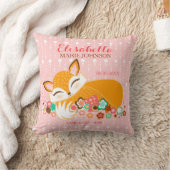 Lil Foxie Cub - Custom Birth Notice Pillow Kussen (Deken)