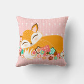 Lil Foxie Cub - Custom Birth Notice Pillow Kussen (Achterkant)