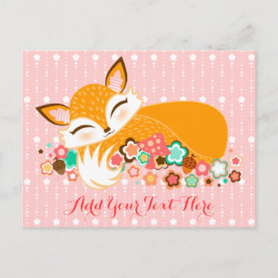 Lil Foxie Cub - Cute Baby Fox Custom Briefkaart