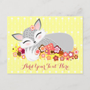 Lil Foxie Cub - Cute Baby Fox Custom Briefkaart