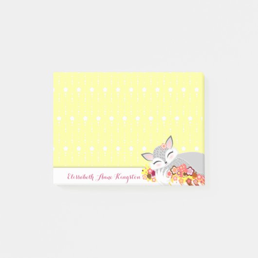Lil Foxie Cub - Cute Fox Custom Post-it® notes (Voorkant)