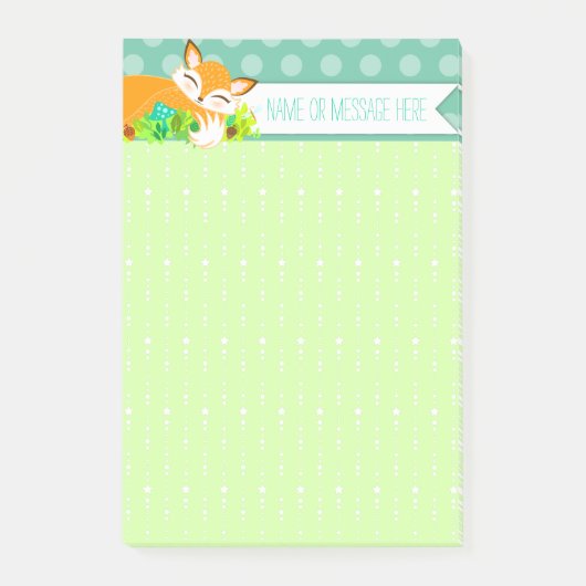 Lil Foxie Cub - Cute Fox Custom Post-it® notes (Voorkant)