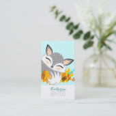 Lil Foxie Cub - Cute Fox Vertical Bizcards Visitekaartje (Staand voorkant)