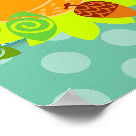 Lil Foxie Cub - Cute Fox Wall Poster (Hoek)