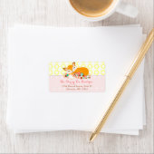 Lil Foxie Cub - Schattige Fox Custom Adresetikette Etiket (Insitu)