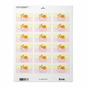 Lil Foxie Cub - Schattige Fox Custom Adresetikette Etiket (Full Sheet)