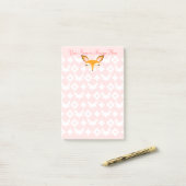Lil Foxie - Cute Girly Fox Custom Post-it® notes (Op bureau)