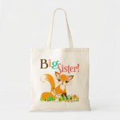 Lil Foxies Big Sister Canvas tas (Voorkant)