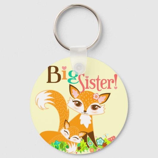 Lil Foxies Big Sister Sleutelhanger (Voorkant)