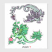 Lil Garden Dragons Sticker (Vel)