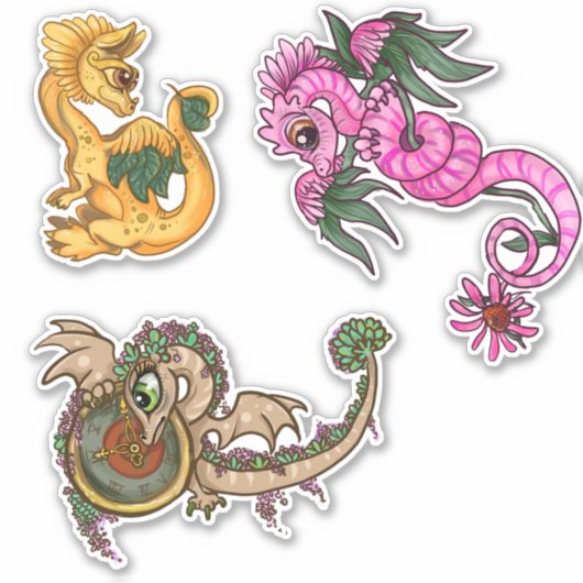 Lil Garden Dragons Sticker (Voorkant)
