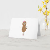 Lil Girl Peanut Kaart (Gele Bloem)