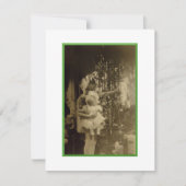 Lil Girl With Doll Christmas Card Feestdagenkaart (Voorkant)